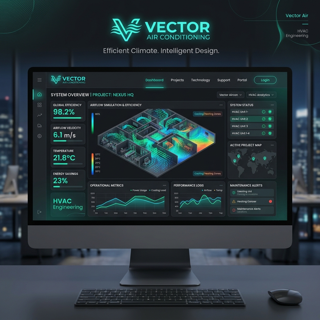 Vector Air Conditioning Enterprise Web Platform